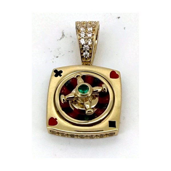 Medalla ruleta de oro 18k